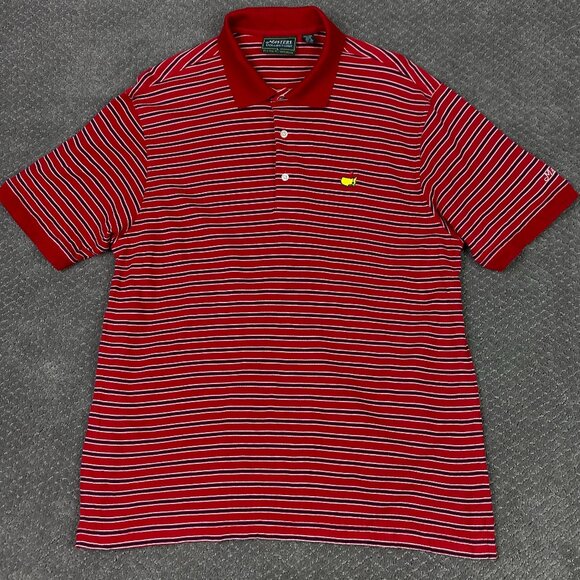 Vintage Masters Collection Polo Shirt Men's Large Mesh Mercerized Cotton Golf - Picture 2 of 9